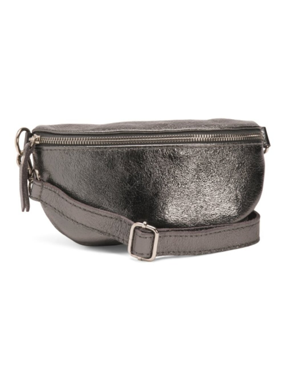 MARLON Made In Italy Leather Metal Belt Bag